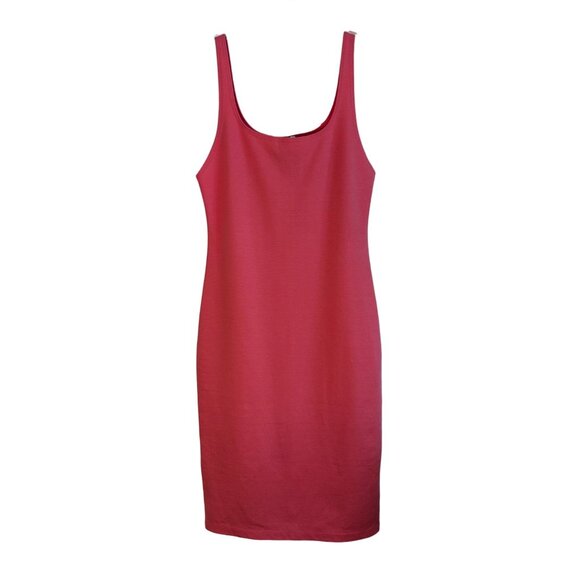 Zara Dresses & Skirts - Zara Women's Sleeveless Pink Tank Bodycon Midi Dress Size XL